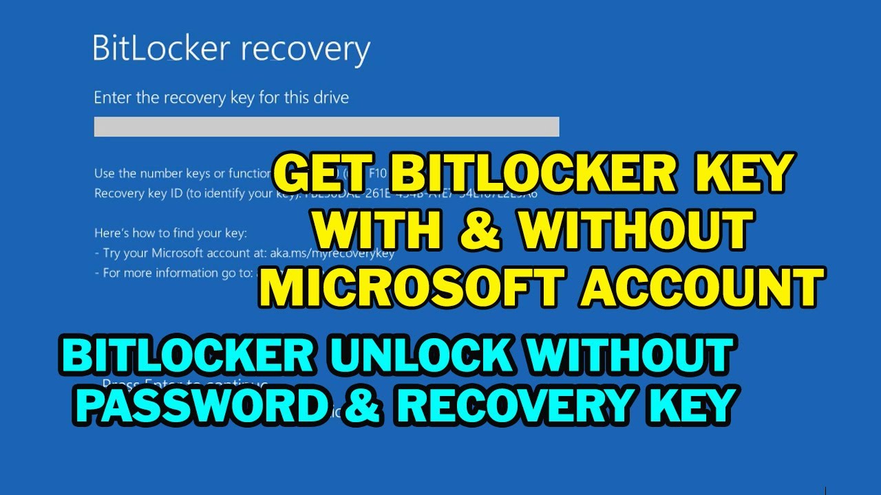 How to Find BitLocker Recovery Key With or Without Microsoft Account Windows 11 & 10