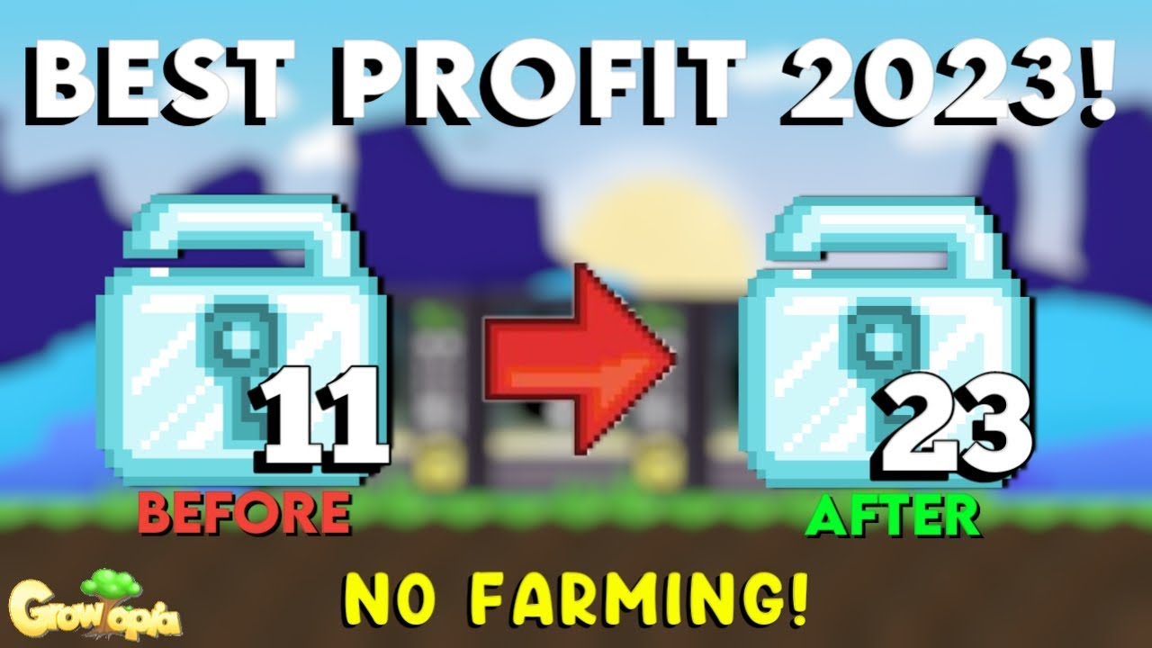 HOW TO PROFIT WITH 11 DL BEST PROFIT 2023 | Growtopia Profit