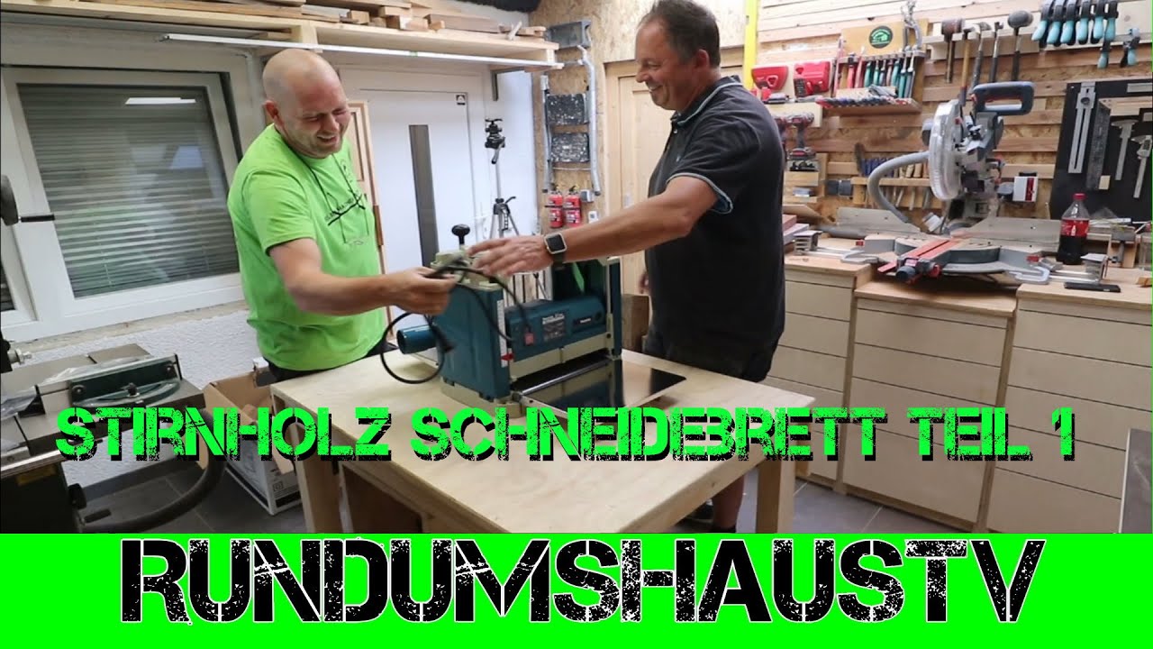 Ein Stirnholz Schneidebrett aus Mahagoni und Kirschholz selbst gebaut.Teil 1