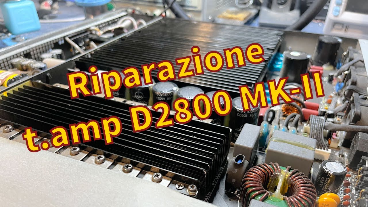 Riparazione THE T.AMP D2800D MKII distorce e finali in corto - Assistenza DisotechLab