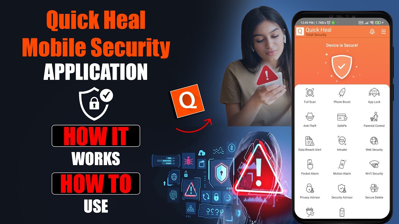Quick Heal Mobile Security &ndash; How It Works & How to Use It (Step-by-Step Guide) Setup & Features🔥