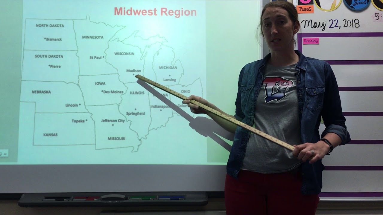 Midwest Region - States & Capitals Song