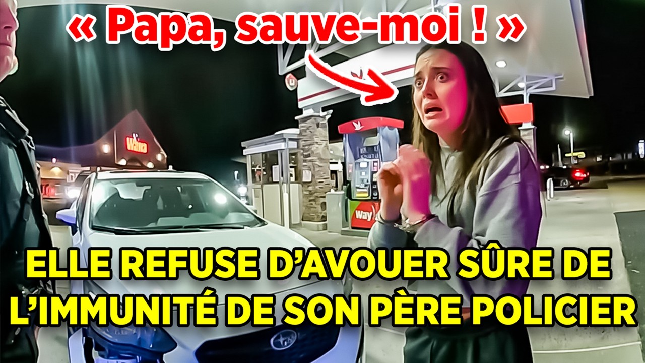 Une fille tente d’appeler son père policier pour échapper à un DUI