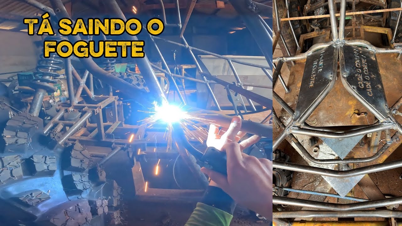 SOLDEI A ESTRUTURA DA GAIOLA NA MIG 