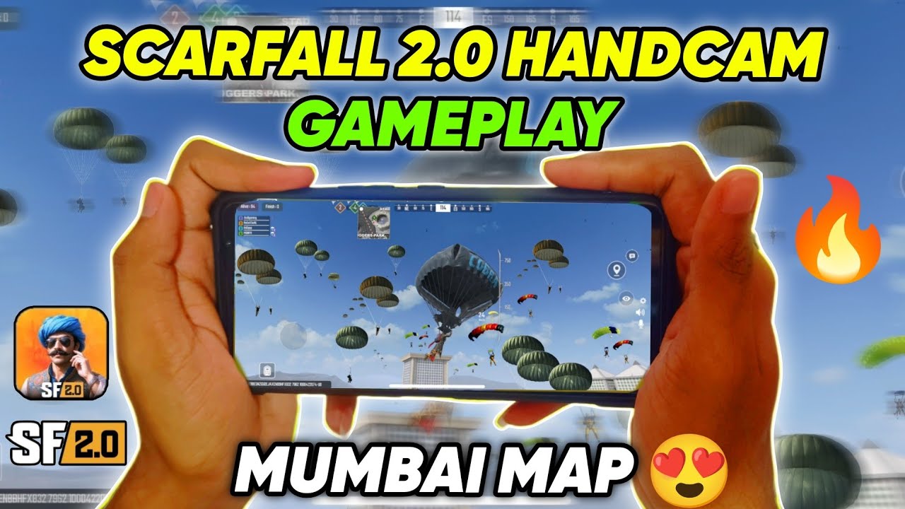 SCARFALL 2.0 MUMBAI MAP HANDCAM GAMEPLAY 🔥 BEST INDIAN GAME 🤔 