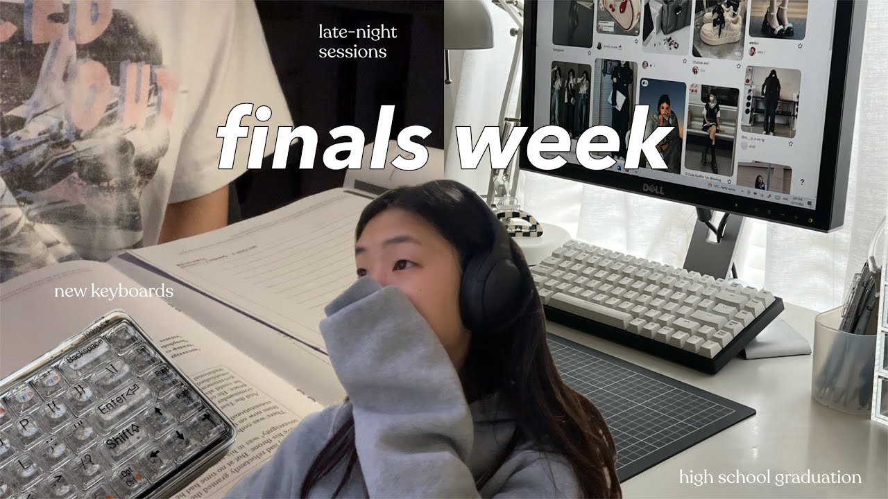 study vlog (final exams week pt. 1) 🖋 VCE diaries - graduation, lofree keyboards, bye highschool!
