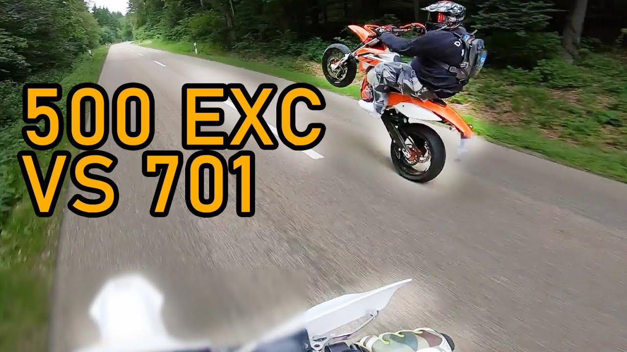 Christgarten ballern EXC F 500 vs. 701 Husky