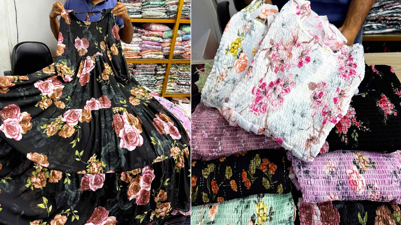 মাথাখারাপ করা অফারে স্মোকি ডিজাইনের গাউন | Beautiful floral gown design 2026 at craziest offer 