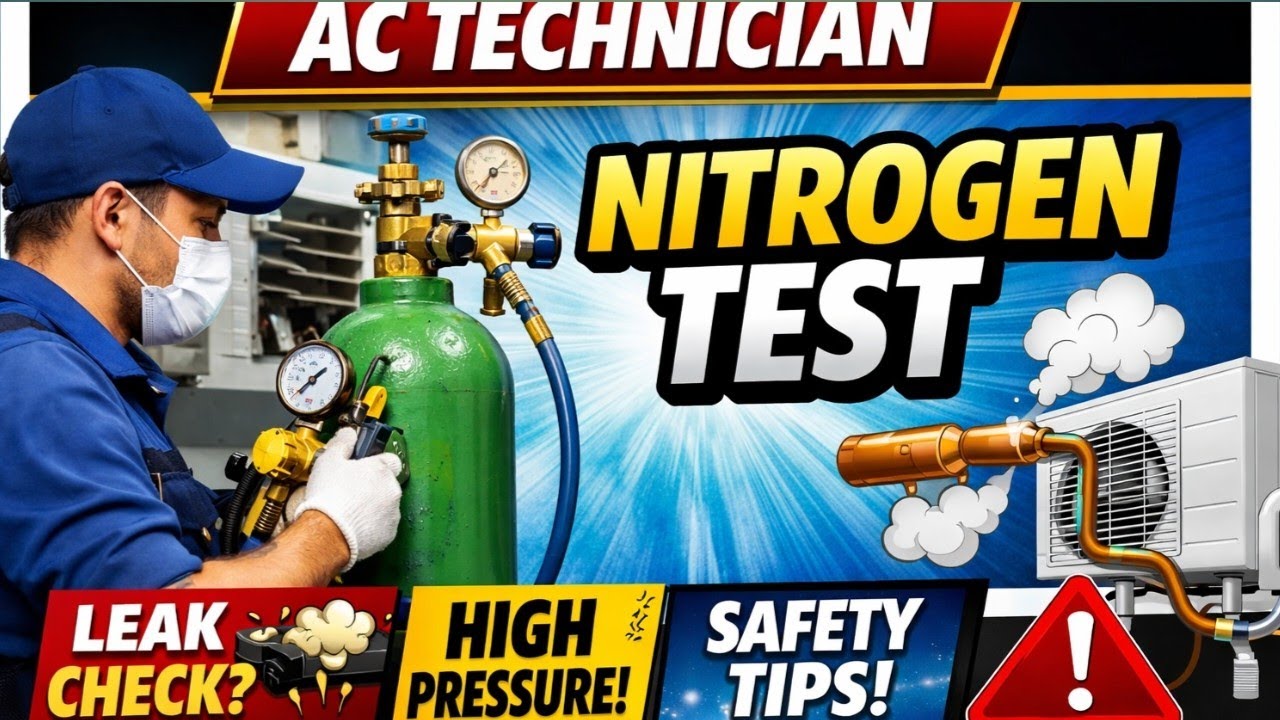 AC Nitrogen Leak Test Step by Step | এসি লিক টেস্ট করার সঠিক পদ্ধতি