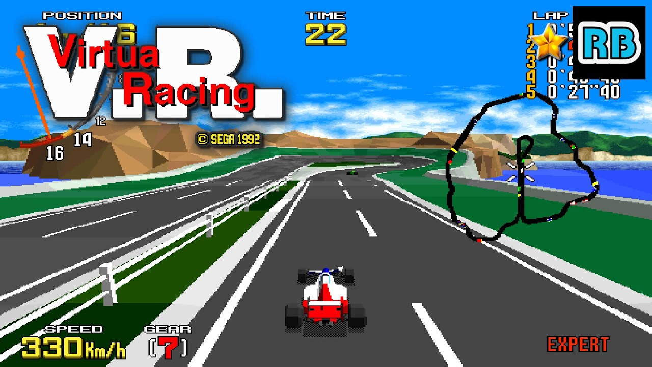 1992 [60fps] Virtua Racing Expert 7S 4'10''71 ALL