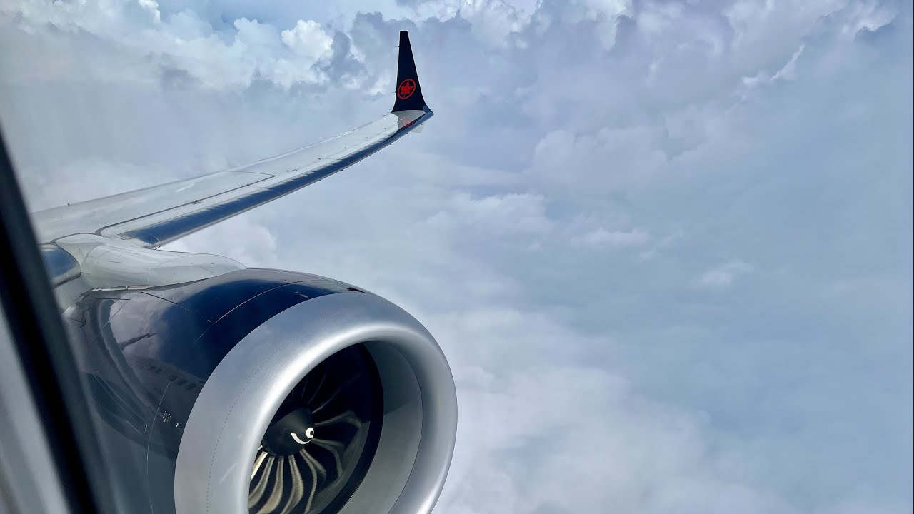 Air Canada Boeing 737 MAX 8 Cloudy Takeoff from Montreal Trudeau | YUL-YYZ