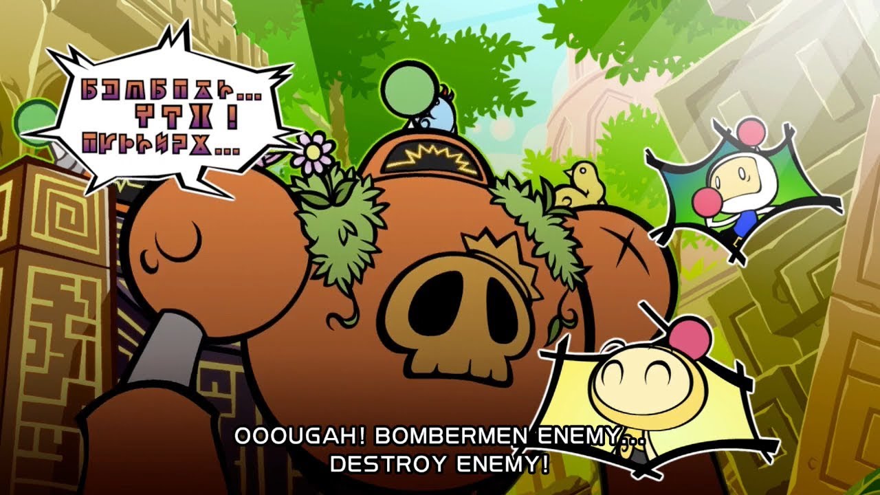 Super Bomberman R: Story Mode: Planet Timbertree 9-10 (Golem Bomber & Fort Walker)