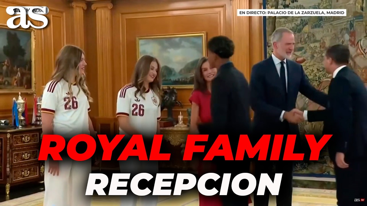 VIRAL MOMENT: GAVI and LAMINE YAMAL greet PRINCESS LEONOR and SOF&Iacute;A during SPAIN&rsquo;s visit to ZARZUELA
