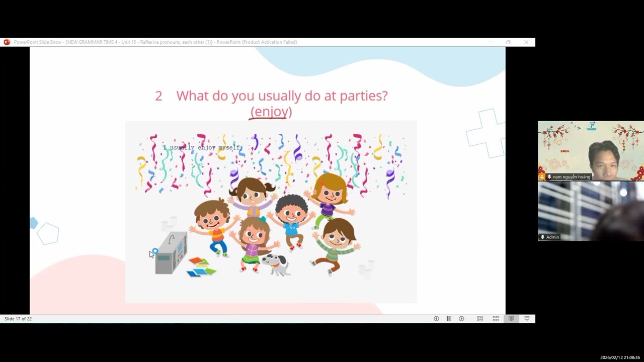 PK2409033 - 12/2- Bùi Ngọc Quỳnh - NEW GRAMMAR TIME 4 - Unit 15.1 - Use your English