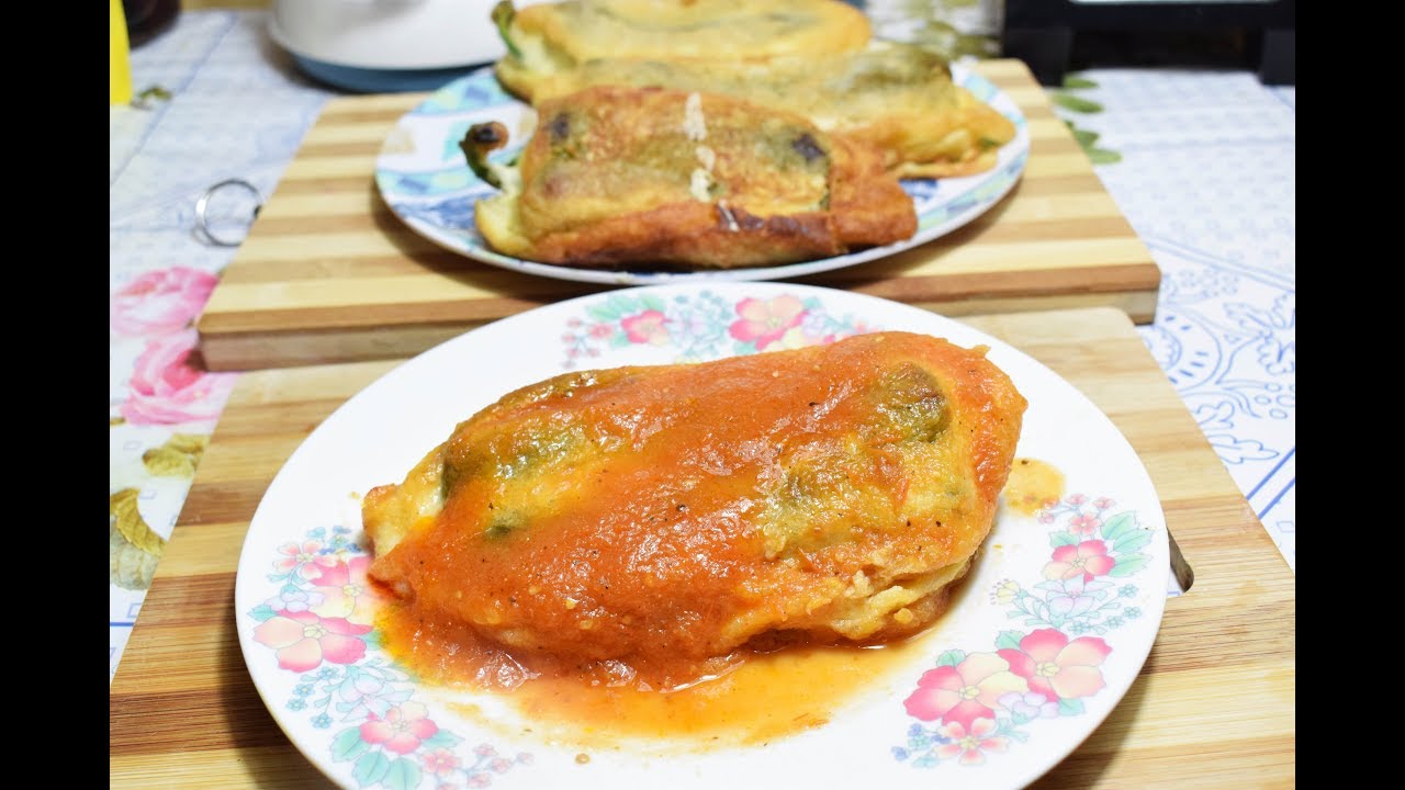 Como hacer Chiles Rellenos con Queso (paso a paso)