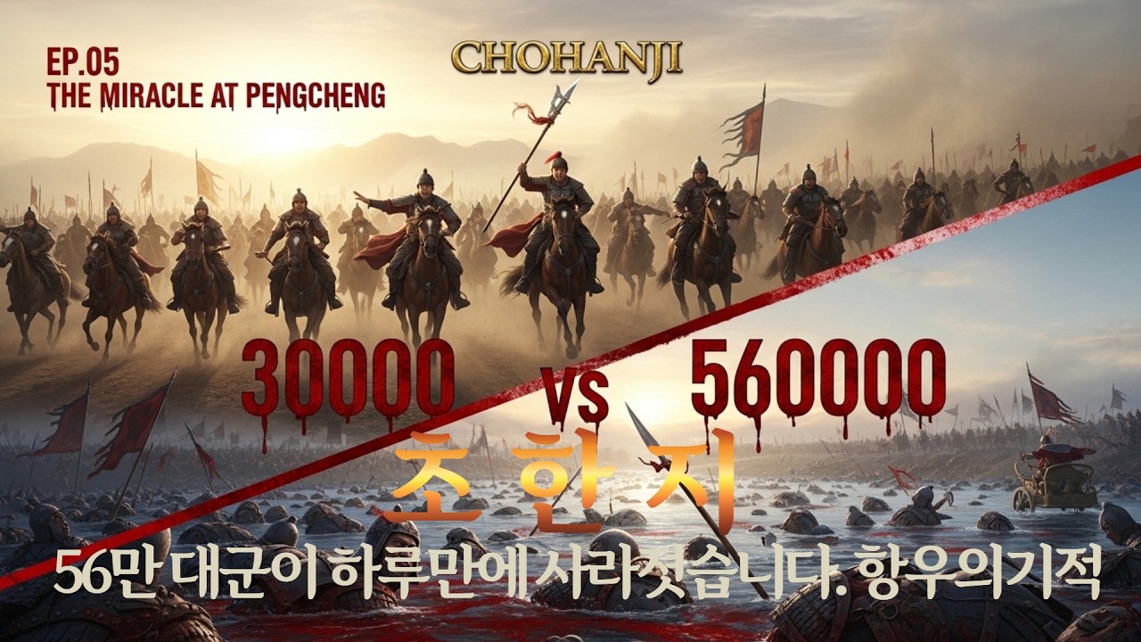 초한지 총정리 제5편 ㅣ 팽성대전 — 3만 대 56만의 기적 [대서사시 50부작]
