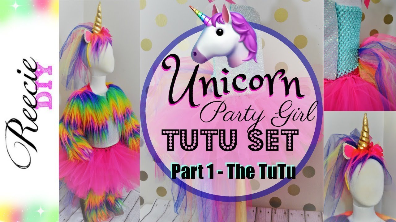 How to Make a No-Sew Unicorn Costume Tutu Dress- PART 1