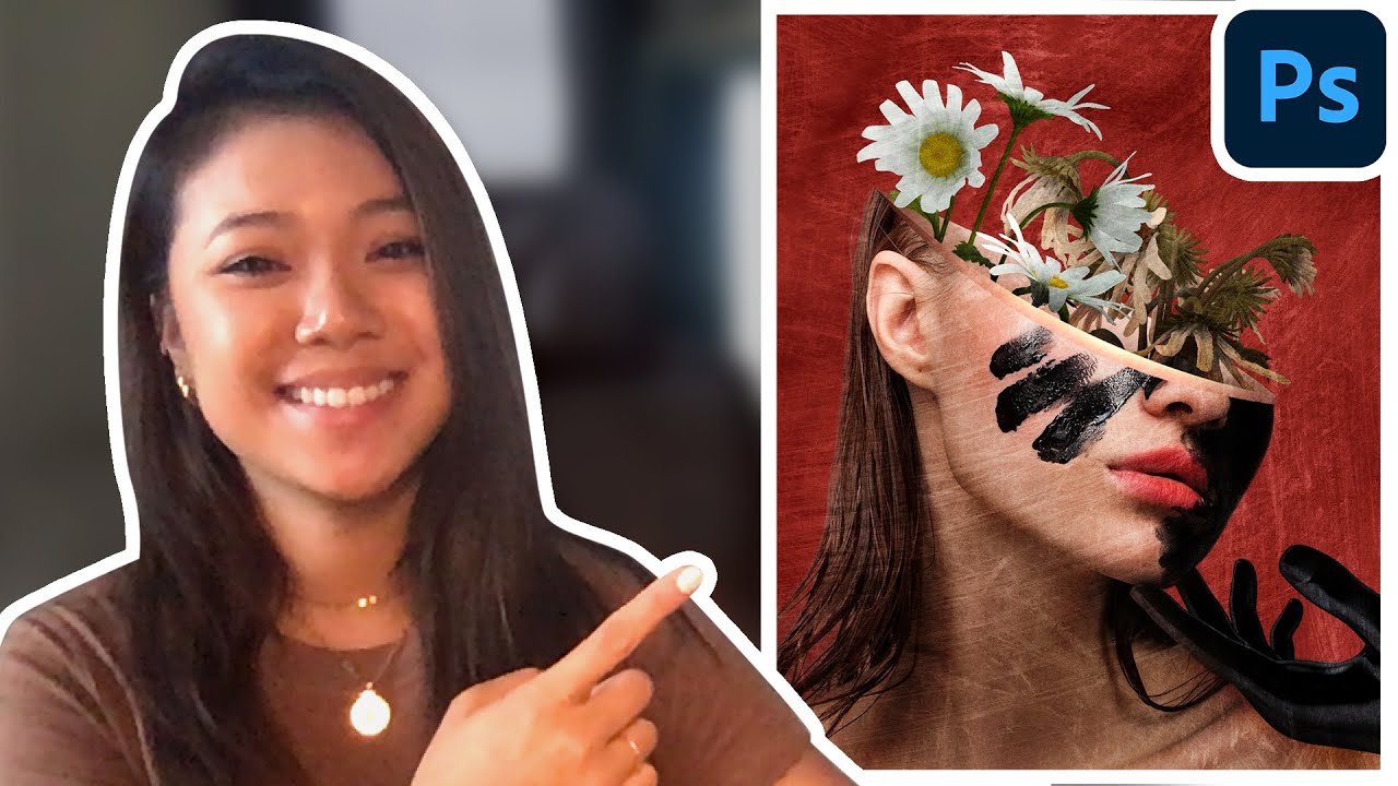 Floral Portrait - Photo Manipulation | Photoshop Tutorial