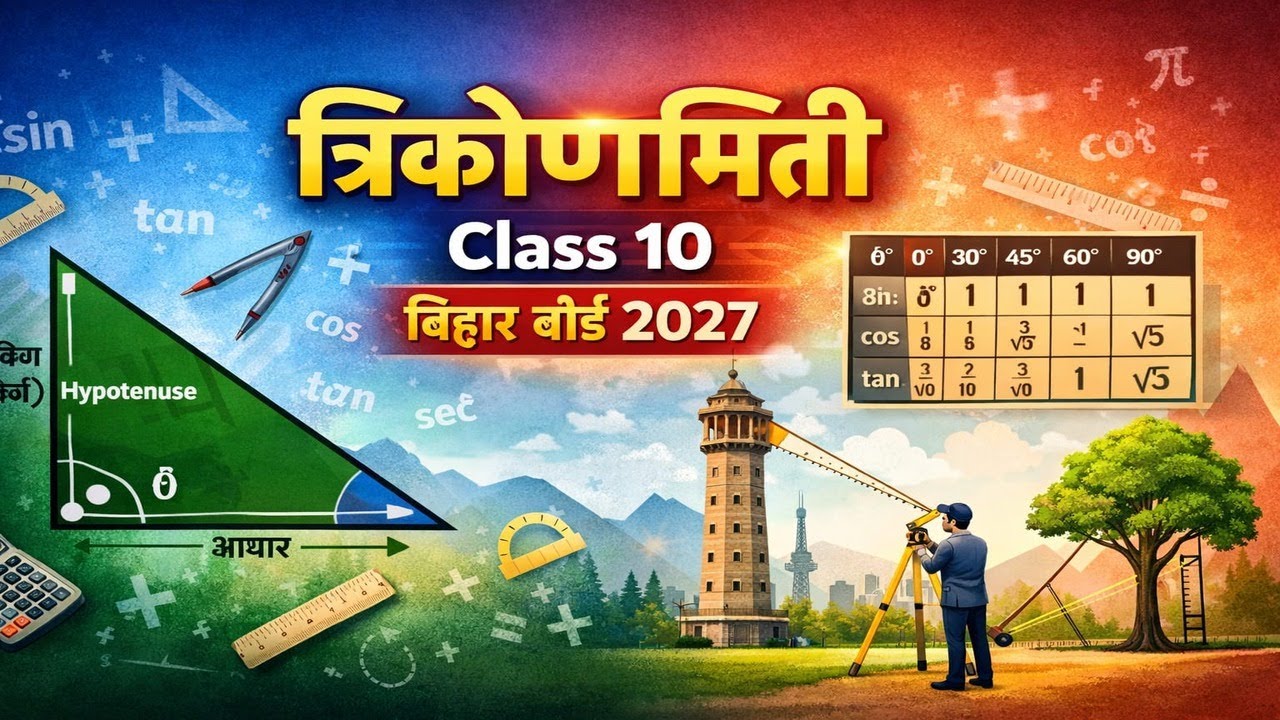 trigonometry|| bihar board 2027 Class 10 prasnawali 8.1 part 2 full trigonometry by Gyan sir