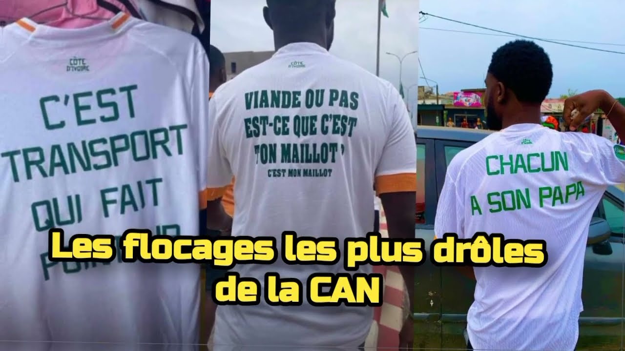 Découvrez les flocages de maillots les plus drôles de la CAN 2023