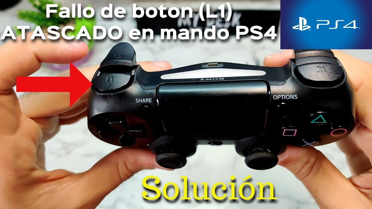Mando PS4 falla botón L1 (se queda atascado dentro) // Solución paso a paso
