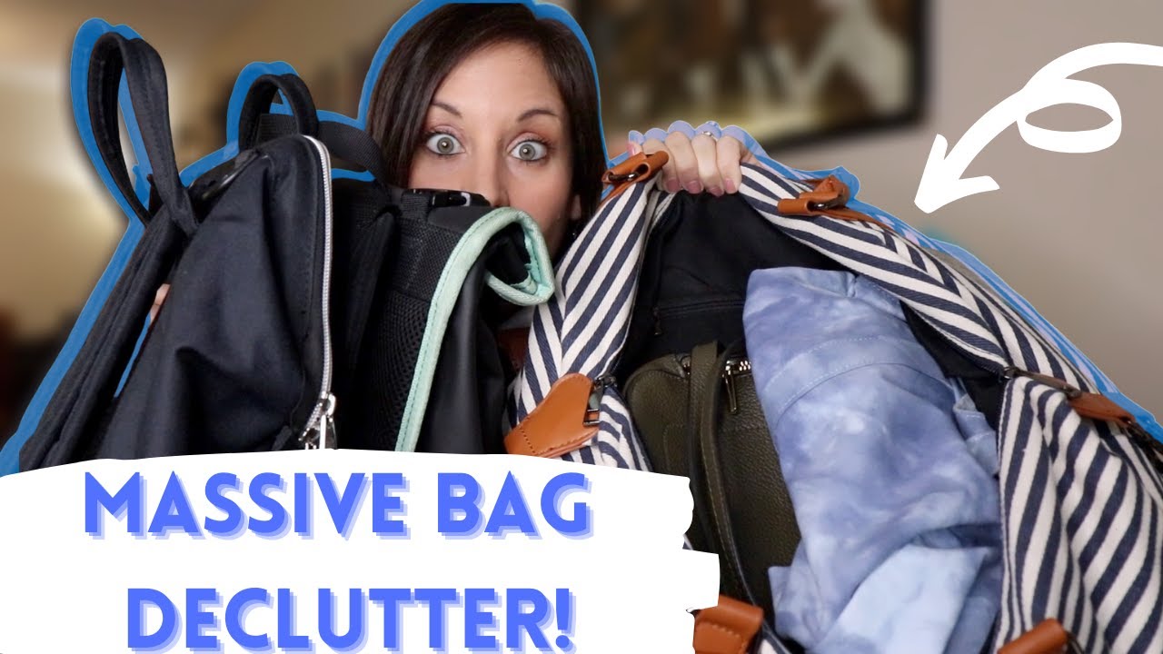 *HUGE* BAG DECLUTTER: Purging my bags, purses, totes, and backpacks by HALF!