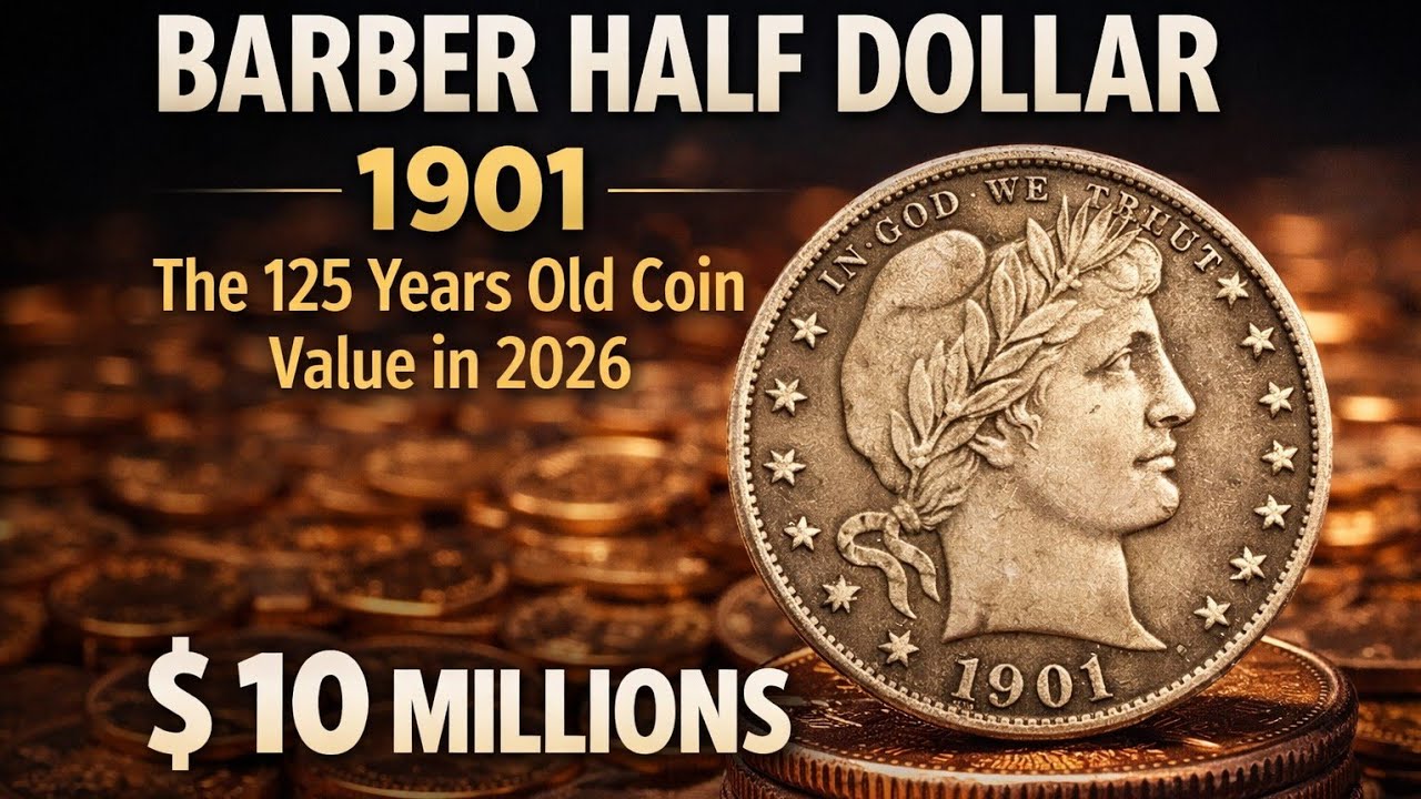 1901 Barber Half Dollar Worth Big Money in High Grade