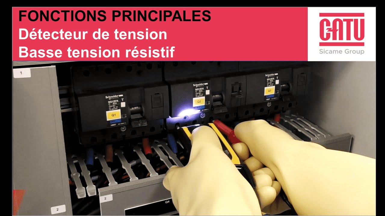 CATU FONCTIONNALITES DETECTEUR DE TENSION BT