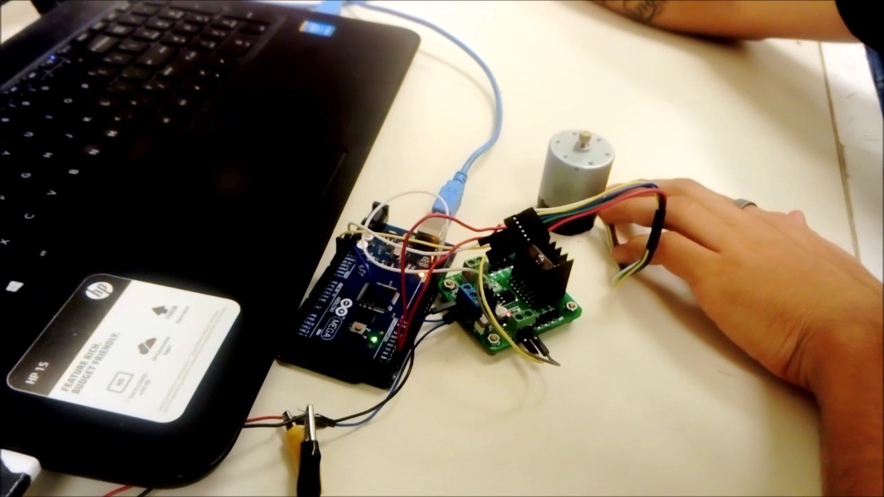 Sistema de Control PI Motor con Encoder Labview/Arduino