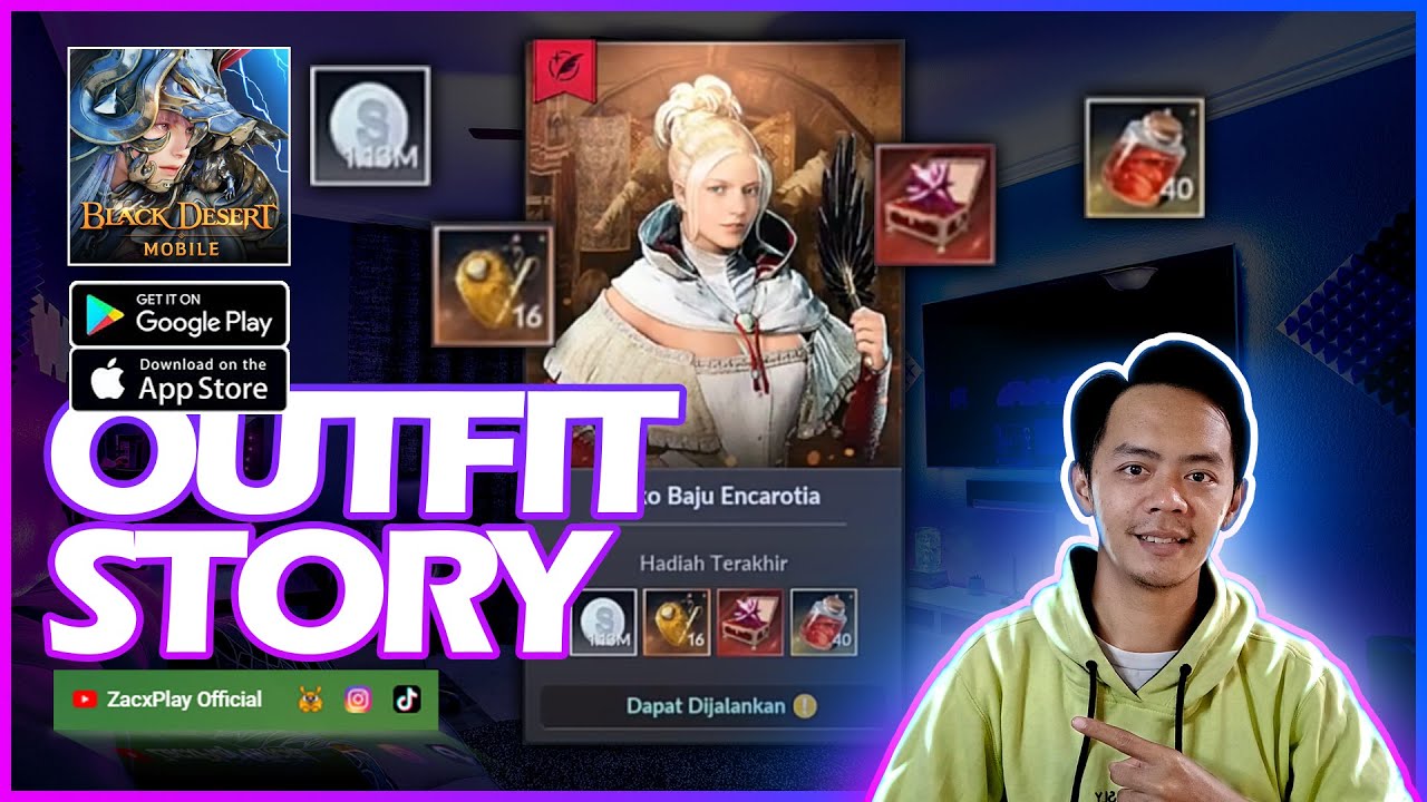 QUEST OUTFIT ENCAROTIA'S OUTFIT SHOP | BLACK DESERT MOBILE GAMEPLAY