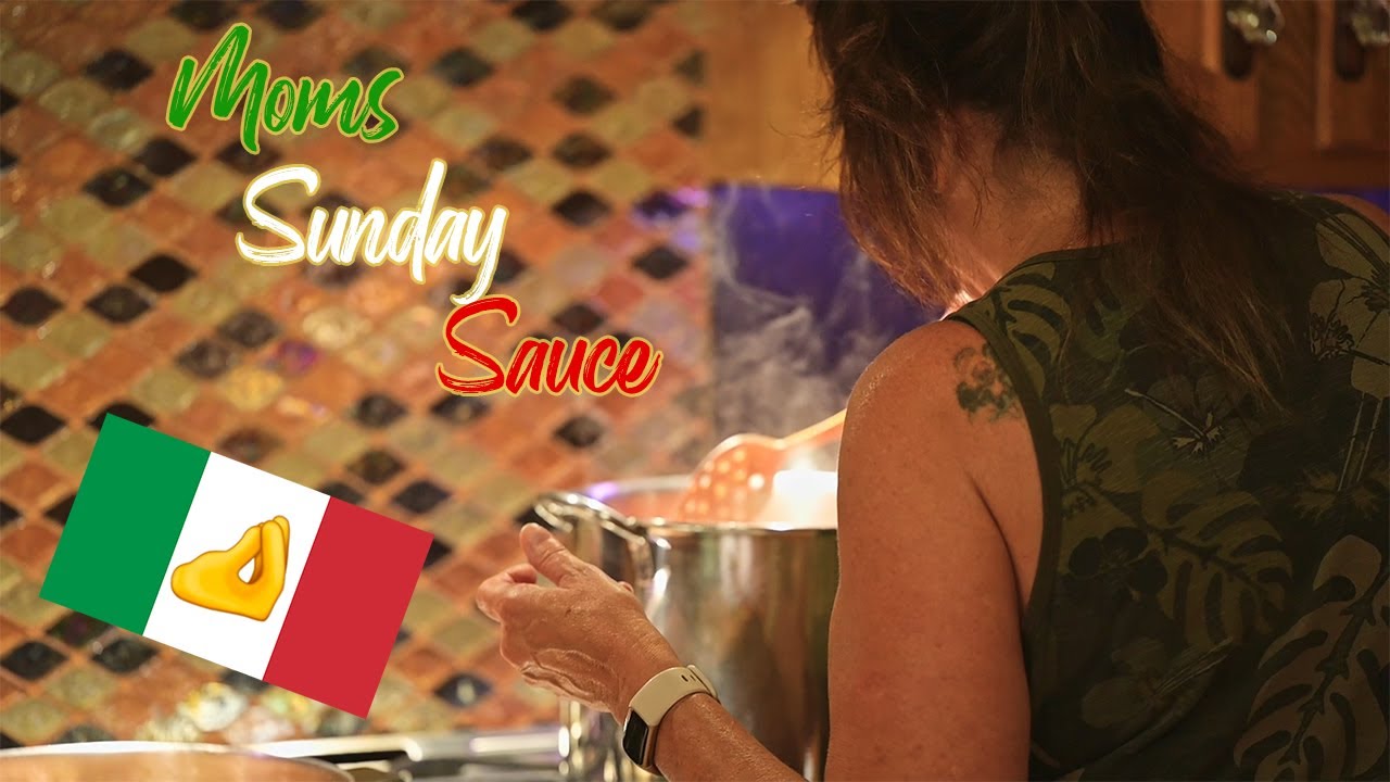 Italian Sunday Sauce with Ma' | Mama Mia! | ft. my amazing mom |