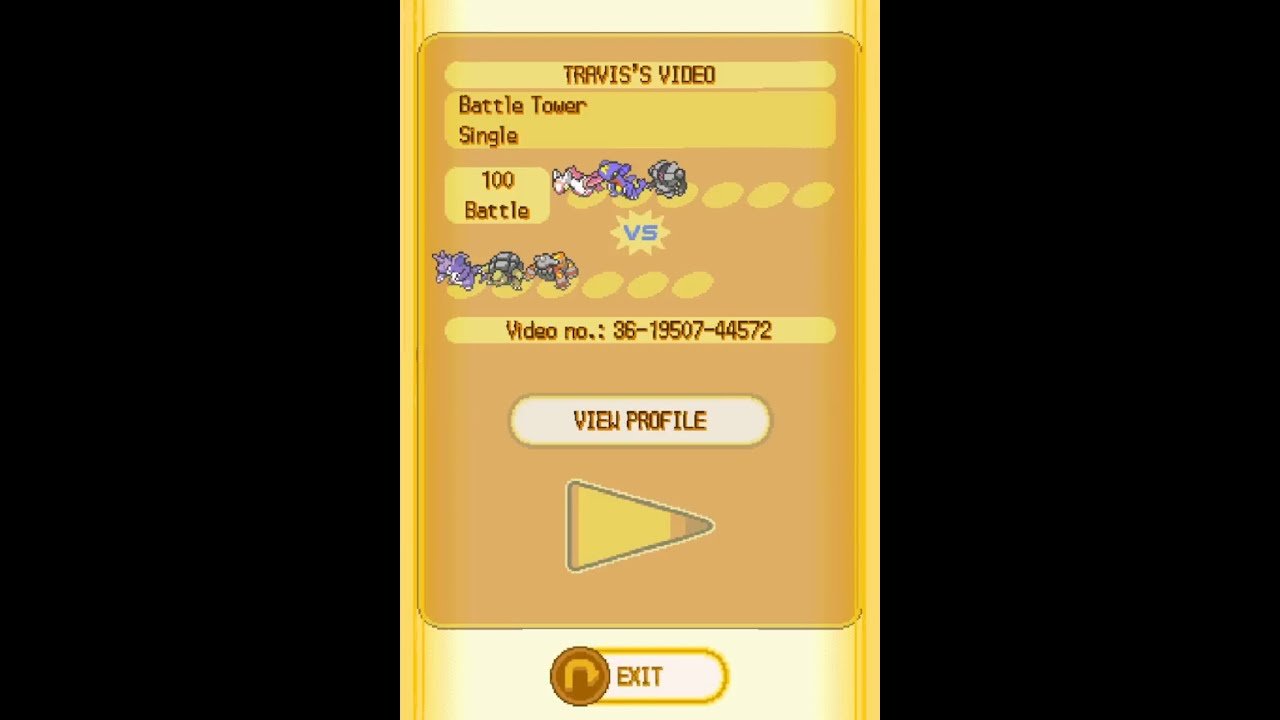Pokemon Platinum Battle Tower - Battle 100