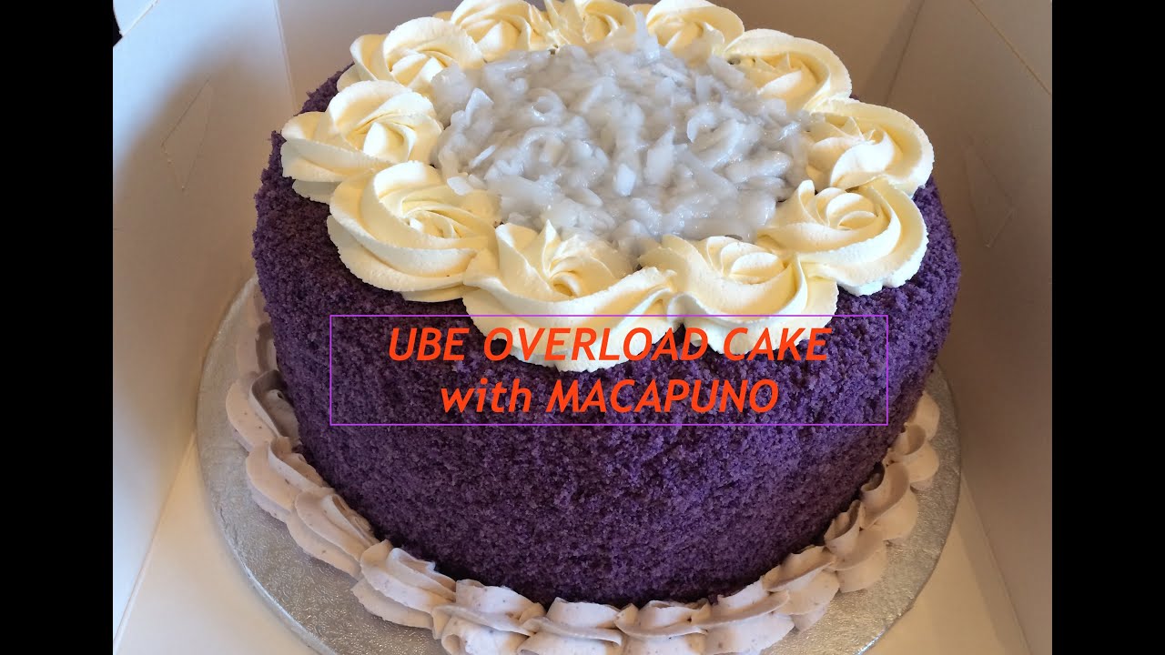 Ube Overload Cake with Macapuno