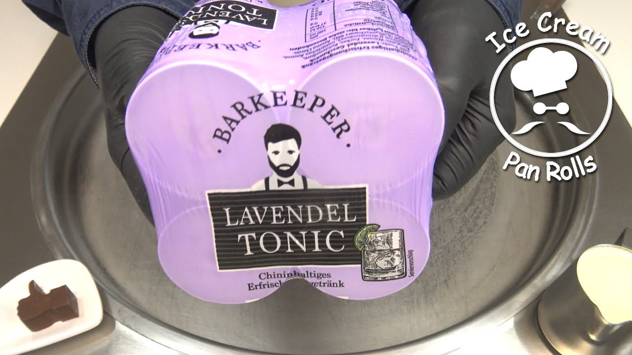 Barkeeper Lavendel Tonic Ice Cream Rolls | oddly satisfying goosebumps with street food in 4k uhd