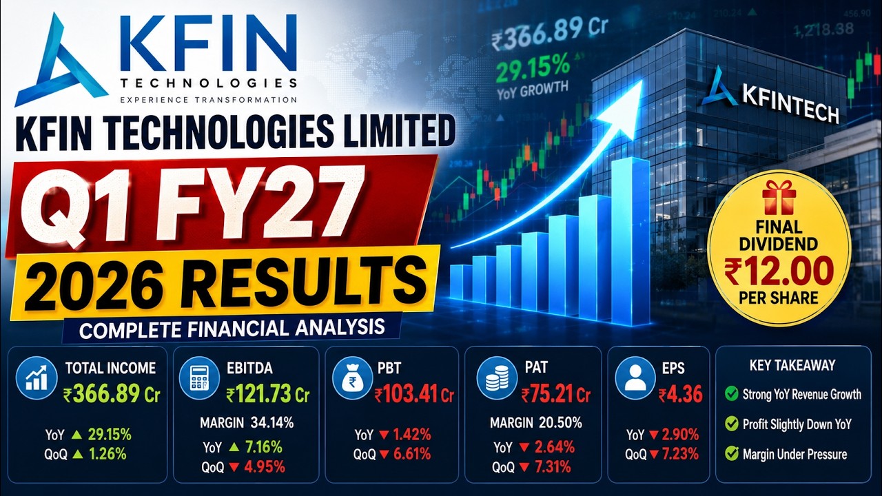 Результаты KFintech за 1-й квартал 2027 финансового года 🚨 Рост выручки на 29%, но прибыль падает...