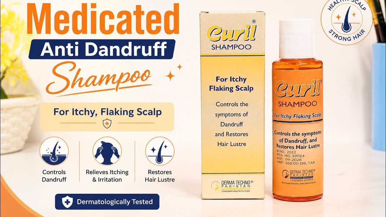 Affordable Medicated Anti Dandruff  | Curil Shampoo | For Itchy Flaking Scalp