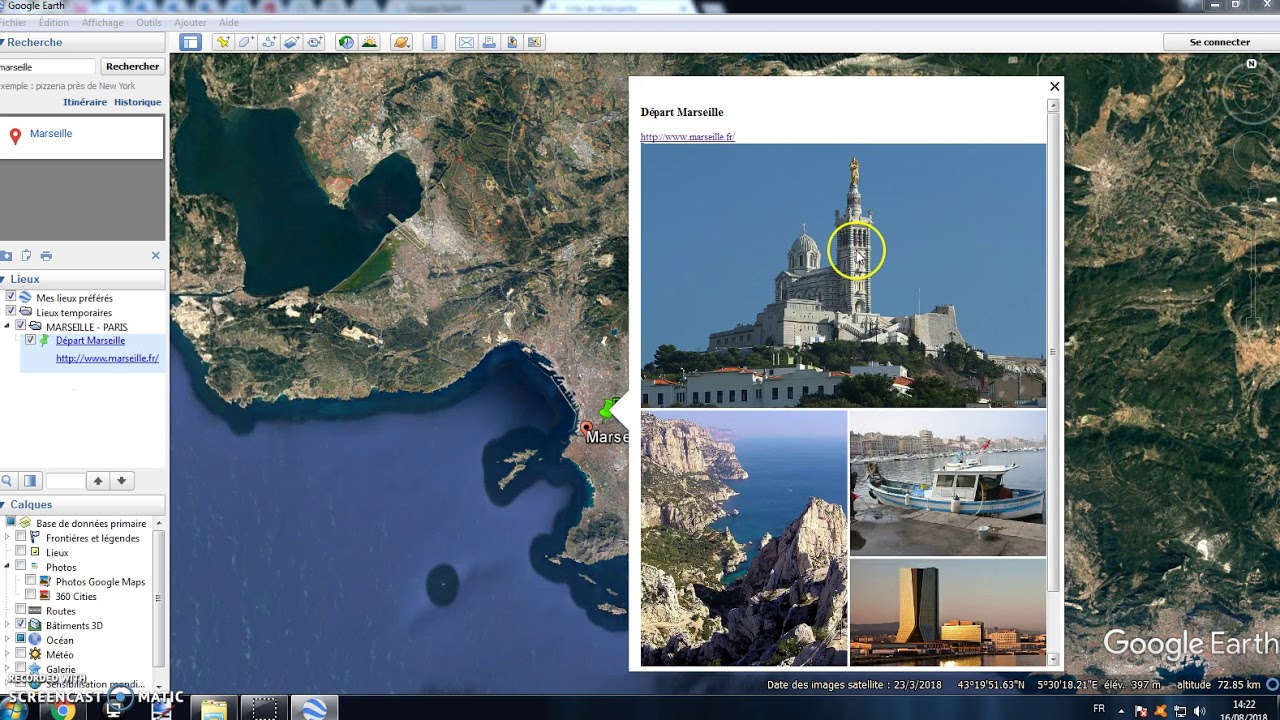 Tutoriel Google Earth (itinéraire interactif, visite, trajet illustré...)