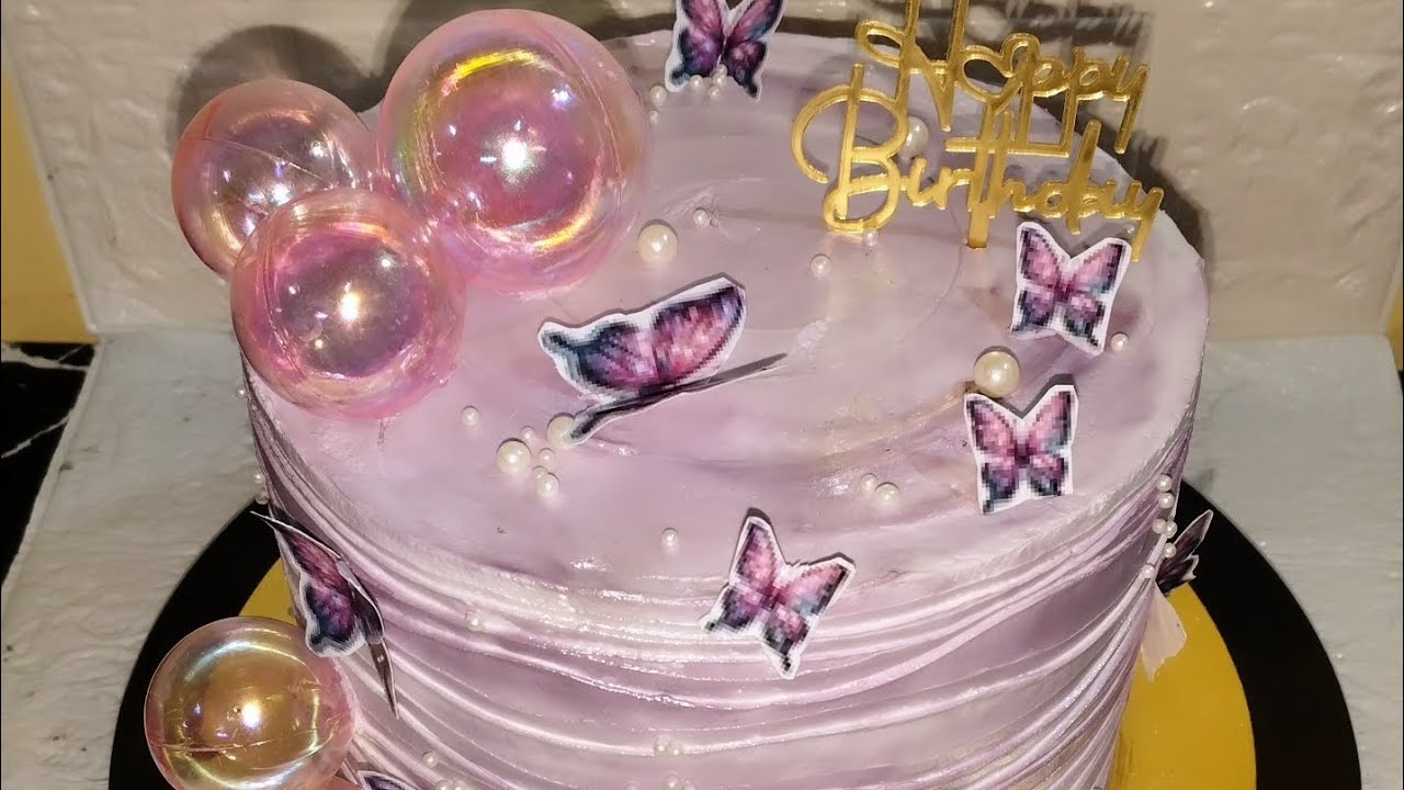 Bohat saree butterfly 🦋 wala cake design and decoration full video 