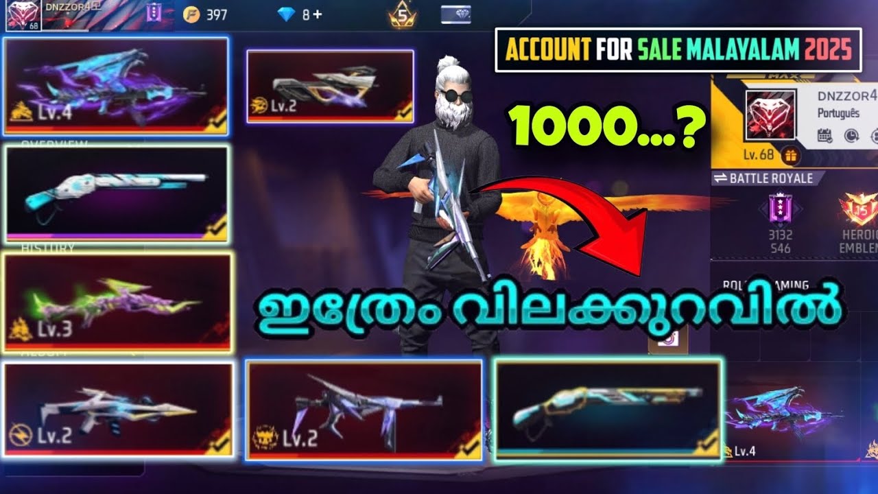 TROPICAL🔥😮കുറവിൽ വന്നല്ലോ || FF ACCOUNT MALAYALAM ||