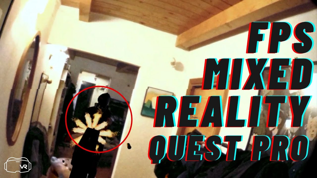Giocare a un FPS dentro casa tua! #mixedreality #questpro