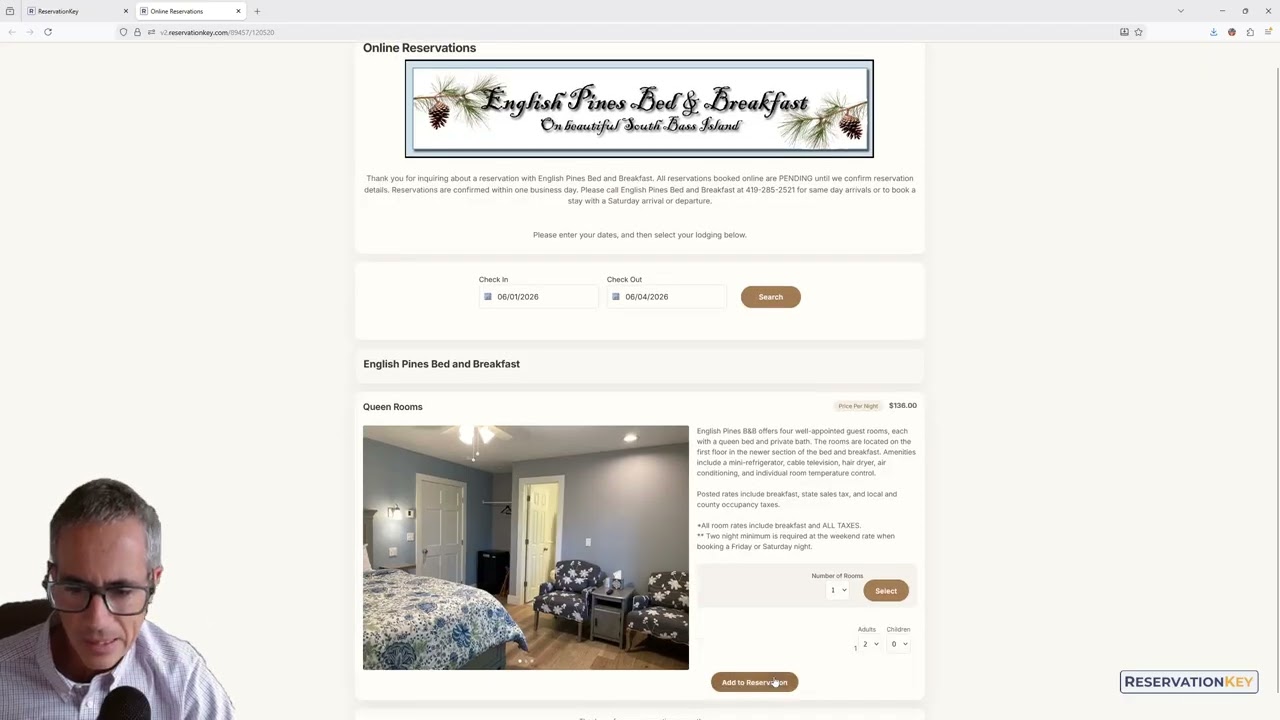 How to use custom text to text on the reservation page.