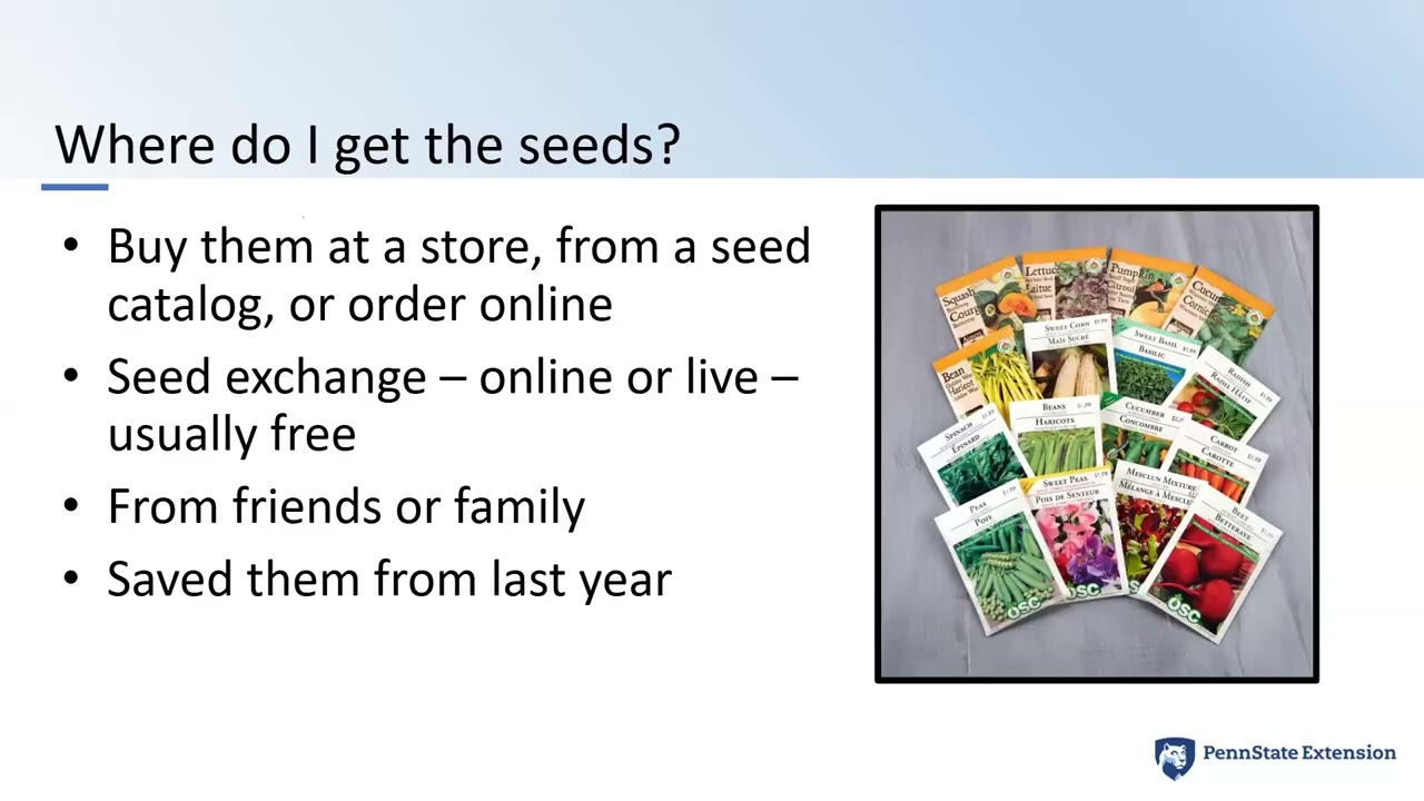 Starting Seeds Indoors (Webinar) March 10, 2026