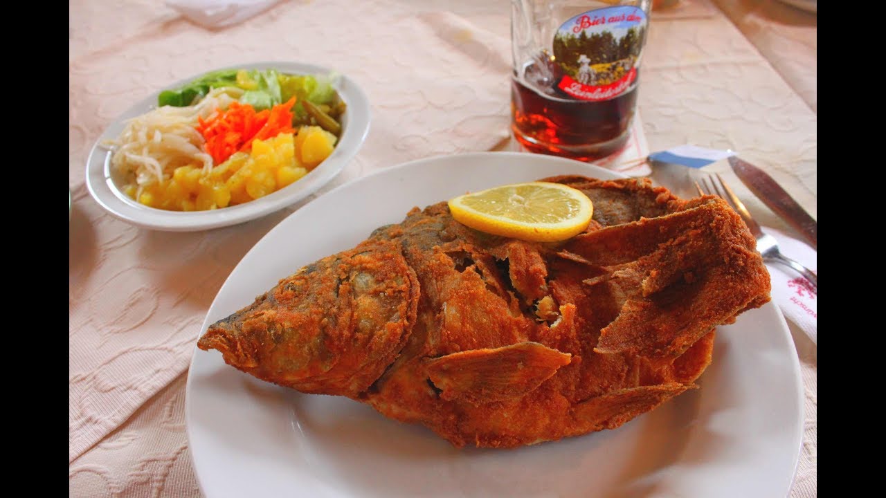 Karpfen gebacken/ Fr&auml;nkischer Karpfen/ So bereitest Du Karpfen richtig zu. fried carp