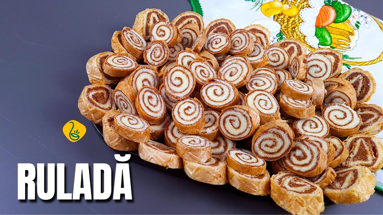 Rulada cu foi de napolitana si crema de lapte