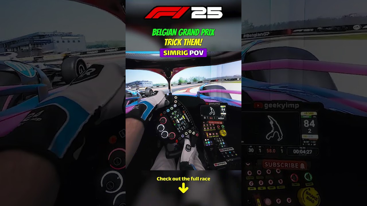 Trick them! BELGIAN GP | Hamilton's POV in a Triple Screen Simulator | F1 25
