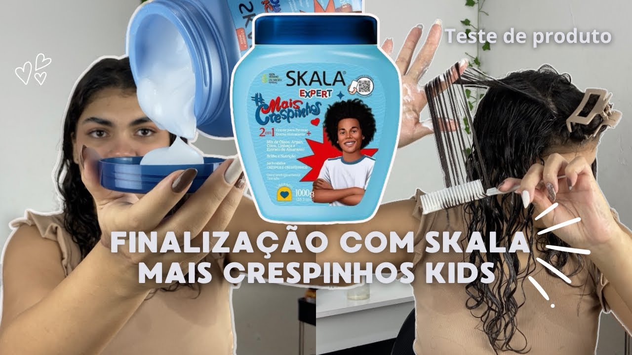 TESTEI SKALA MAIS CRESPINHOS KIDS - será que deu certo? Primeiras impressões ✨