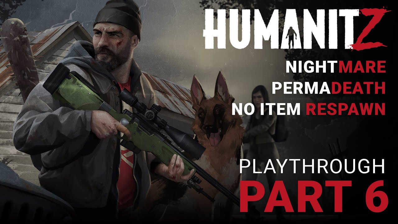 HumanitZ Part 6 Playthrough (Nightmare, Permadeath, No loot Respawn) - Downtown Hardware Store run.