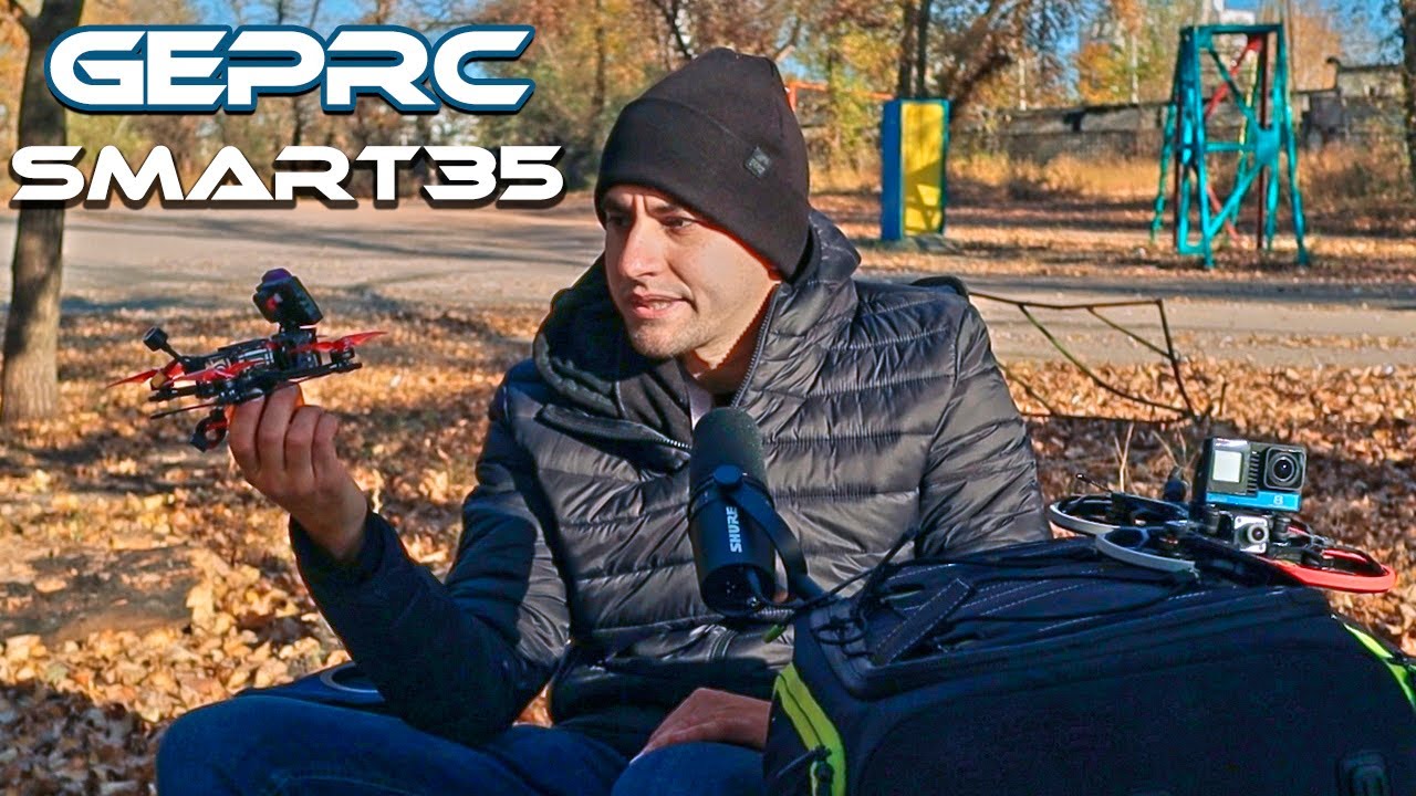 ✅ Долго летающий Дрон GEPRC SMART 35 HD под Камеру Naked GoPro! До 25 минут полета на Liion!