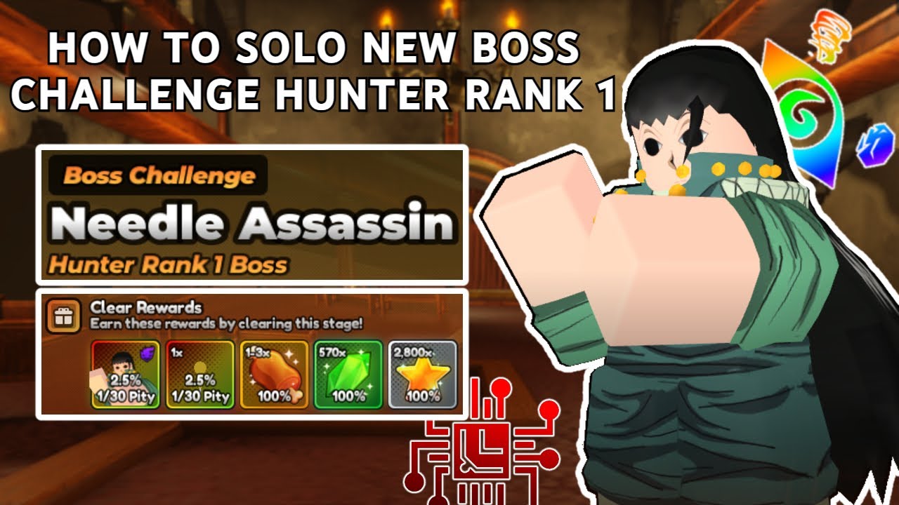 HOW TO SOLO NEW BOSS CHALLENGE NEEDLE ASSASSIN RANK 1 | ROBLOX ANIME LAST STAND