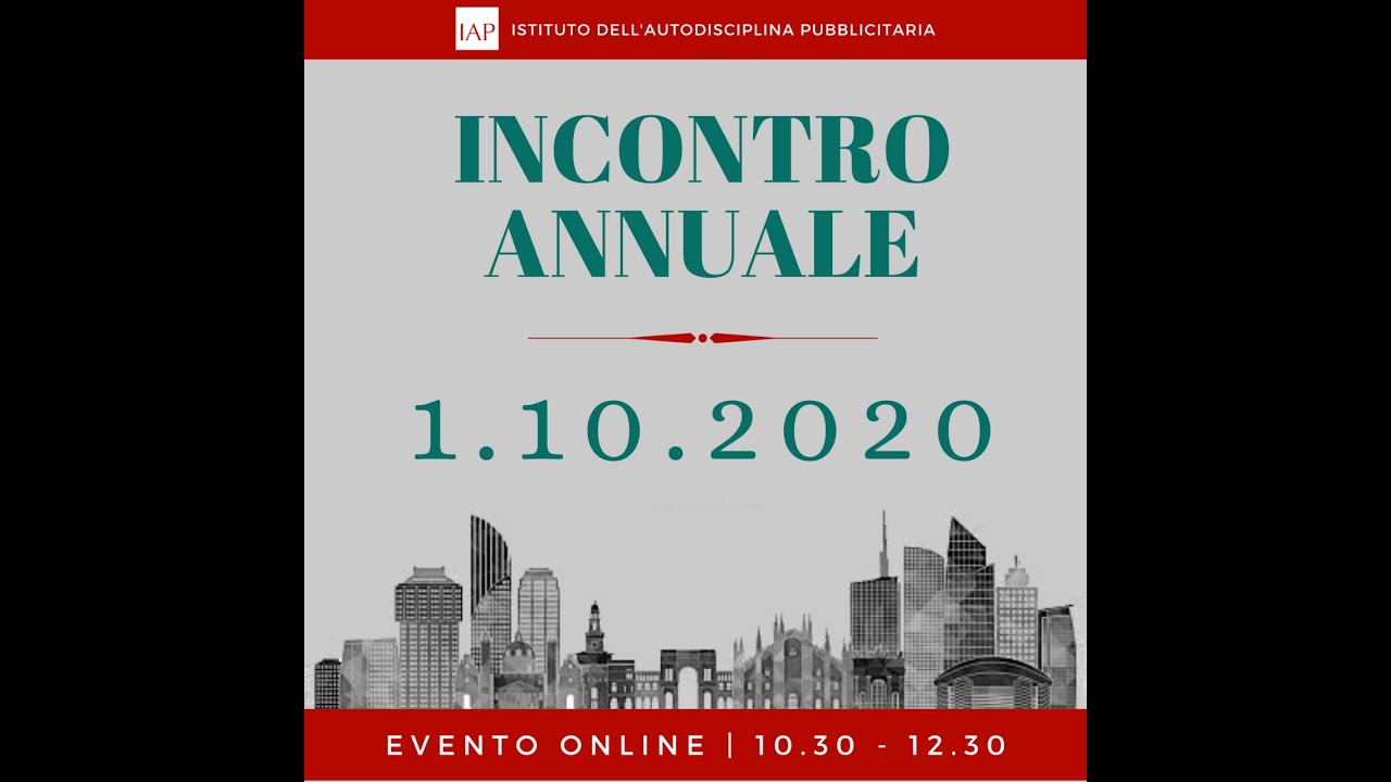 Incontro annuale IAP 1° ottobre 2020 - parte 1